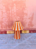 Orange Raffia Table Lamp – Handmade Boho Light