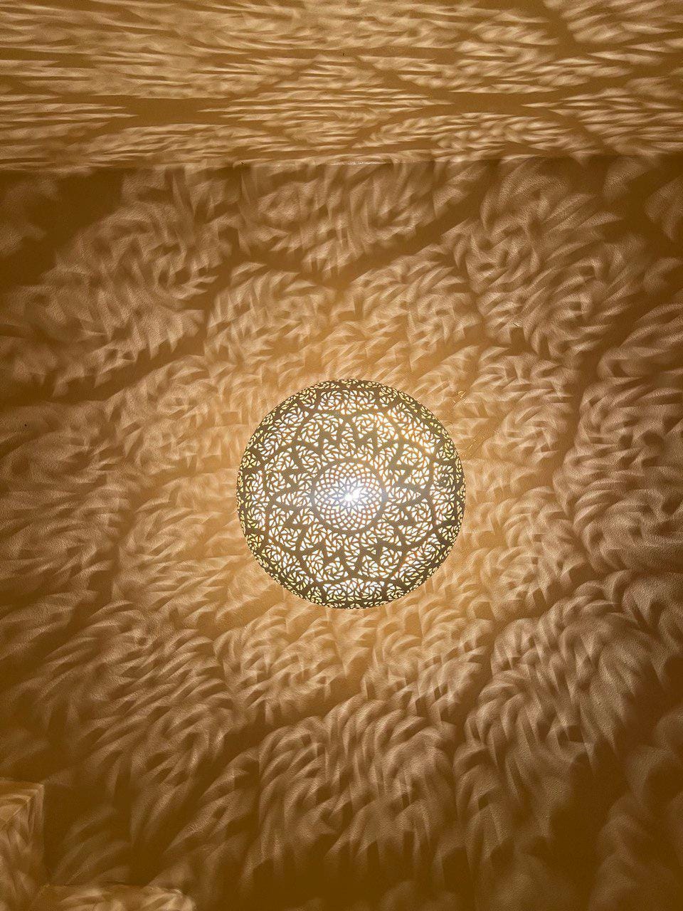 Moroccan Brass Pendant Light: Handmade Ceiling Lamp, Home Decor