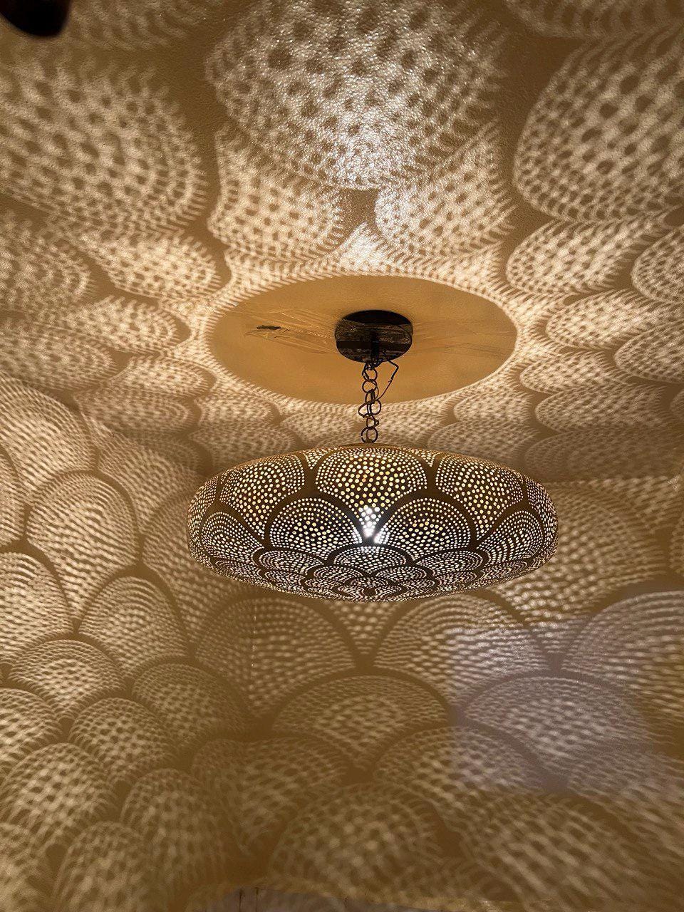 Moroccan pendant light, Brass lamp , Ceiling Light, Moroccan pendant fixtures , Hanging Lamp , Lampshades Lighting New Home Decor Lighting .