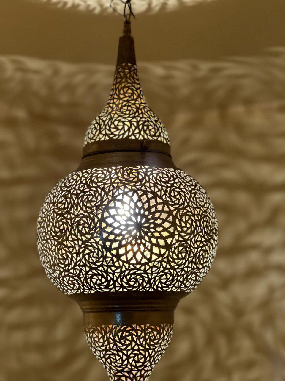 Moroccan Brass Pendant Light: Handmade Ceiling Lamp, New Home Decor