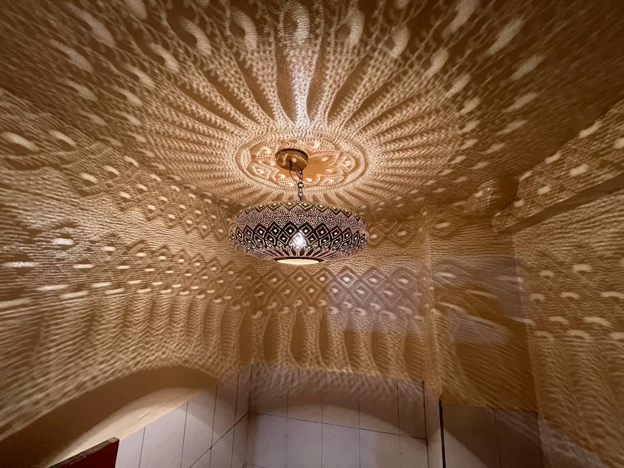 Moroccan pendant light, Brass lamp , Ceiling Light, Moroccan pendant fixtures , Hanging Lamp , Lampshades Lighting New Home Decor Lighting