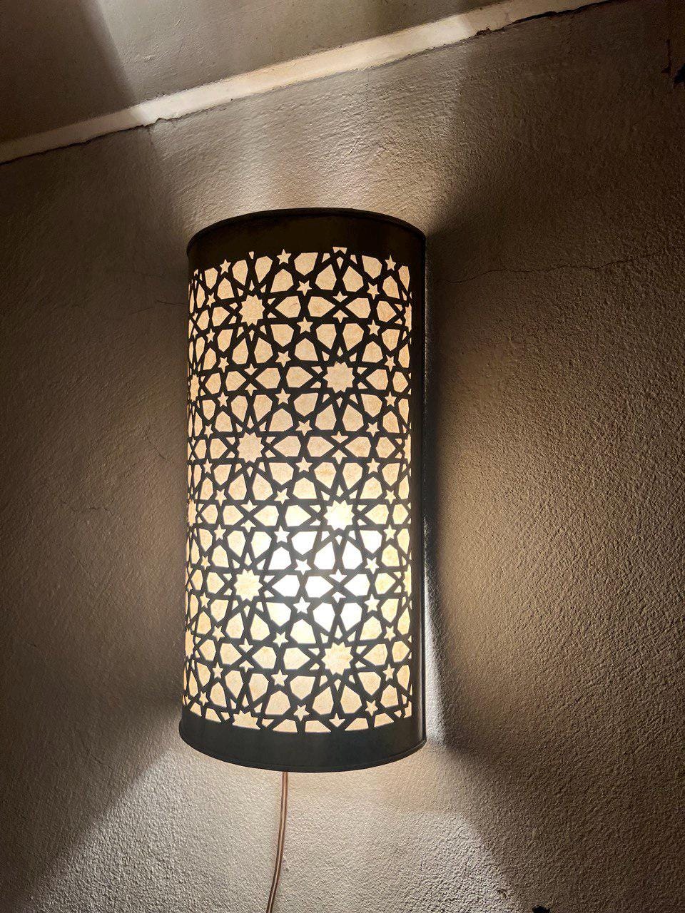 Moroccan Wall Brass Light, Moroccan Lamp,Brass Sconce Light Brass,Traditional Lighting Wall Lights in Home Decor,Art Decor Light Wall Sconce