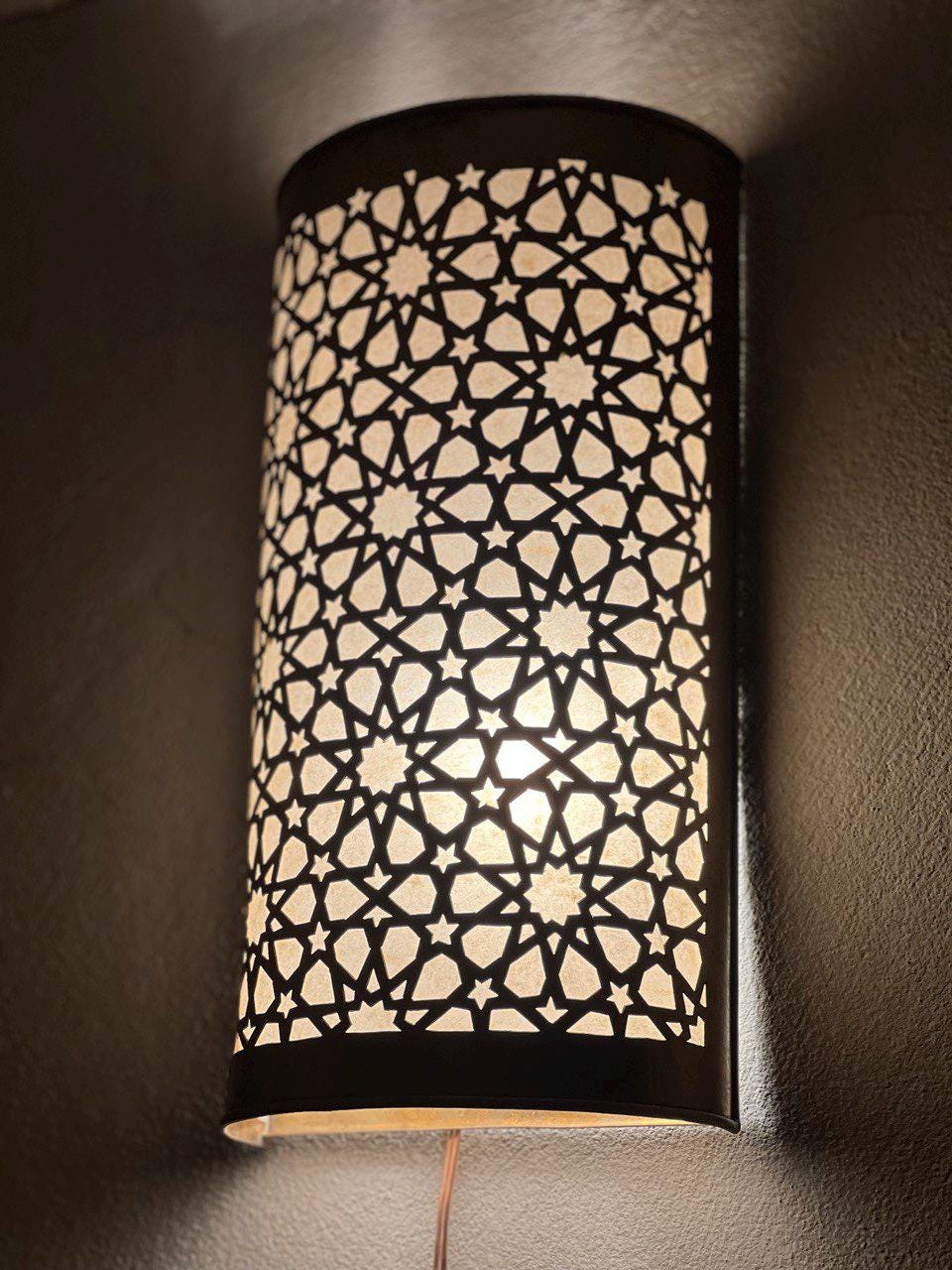 Moroccan Wall Brass Light, Moroccan Lamp,Brass Sconce Light Brass,Traditional Lighting Wall Lights in Home Decor,Art Decor Light Wall Sconce