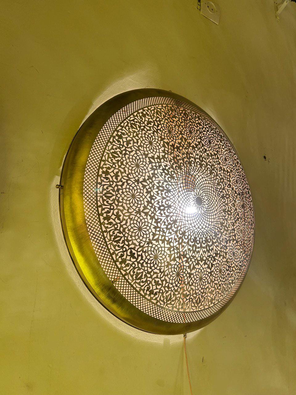 Brass Sconce Light Brass Moroccan Wall Light in Brass, Wall lights, Wall Sconces, Traditional Lighting Wall Lights in Home Decor.