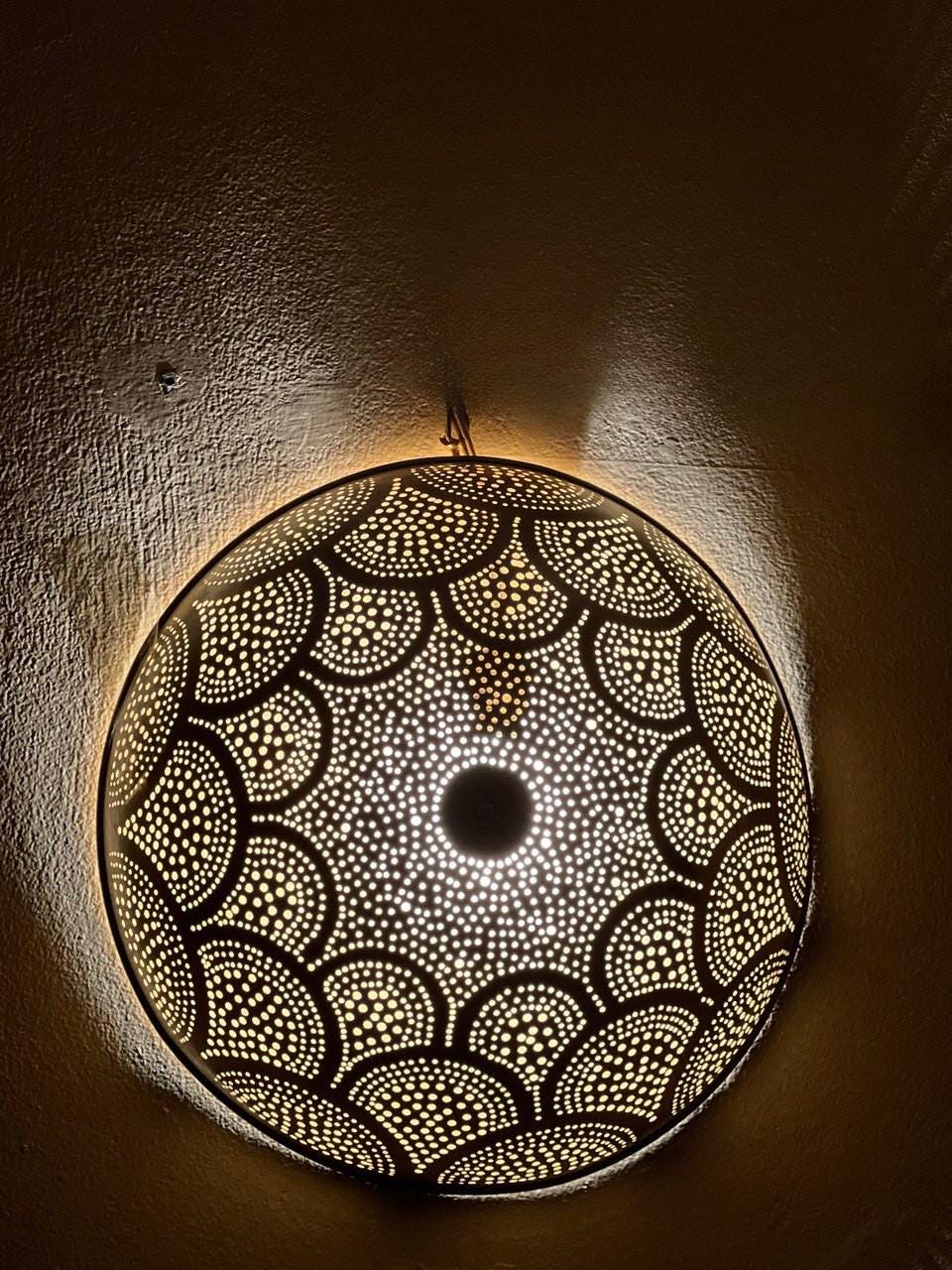 Brass Sconce Light Brass Moroccan Wall Light in Brass, Wall lights, Wall Sconces, Traditional Lighting Wall Lights in Home Decor.