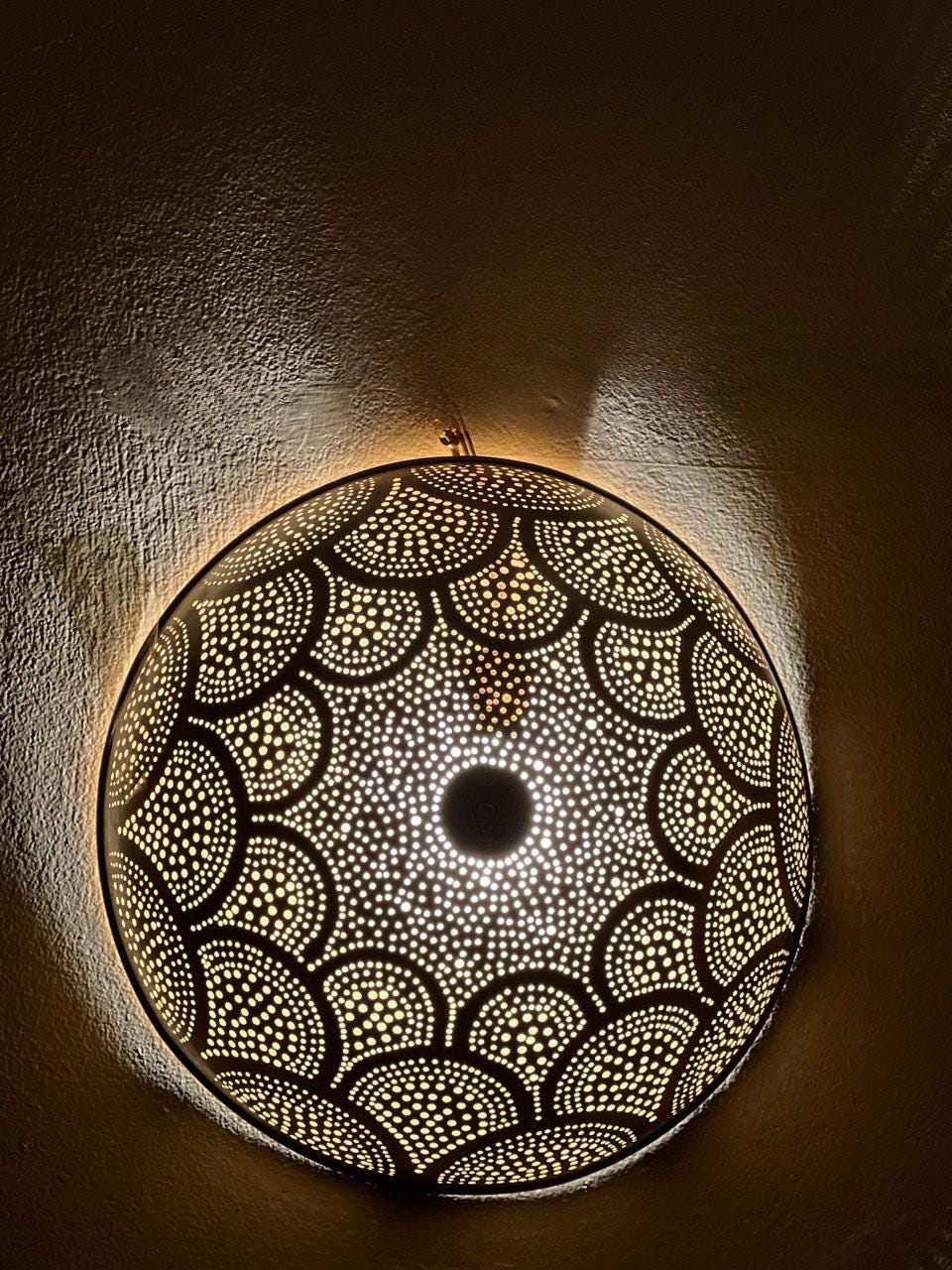 Brass Sconce Light Brass Moroccan Wall Light in Brass, Wall lights, Wall Sconces, Traditional Lighting Wall Lights in Home Decor.