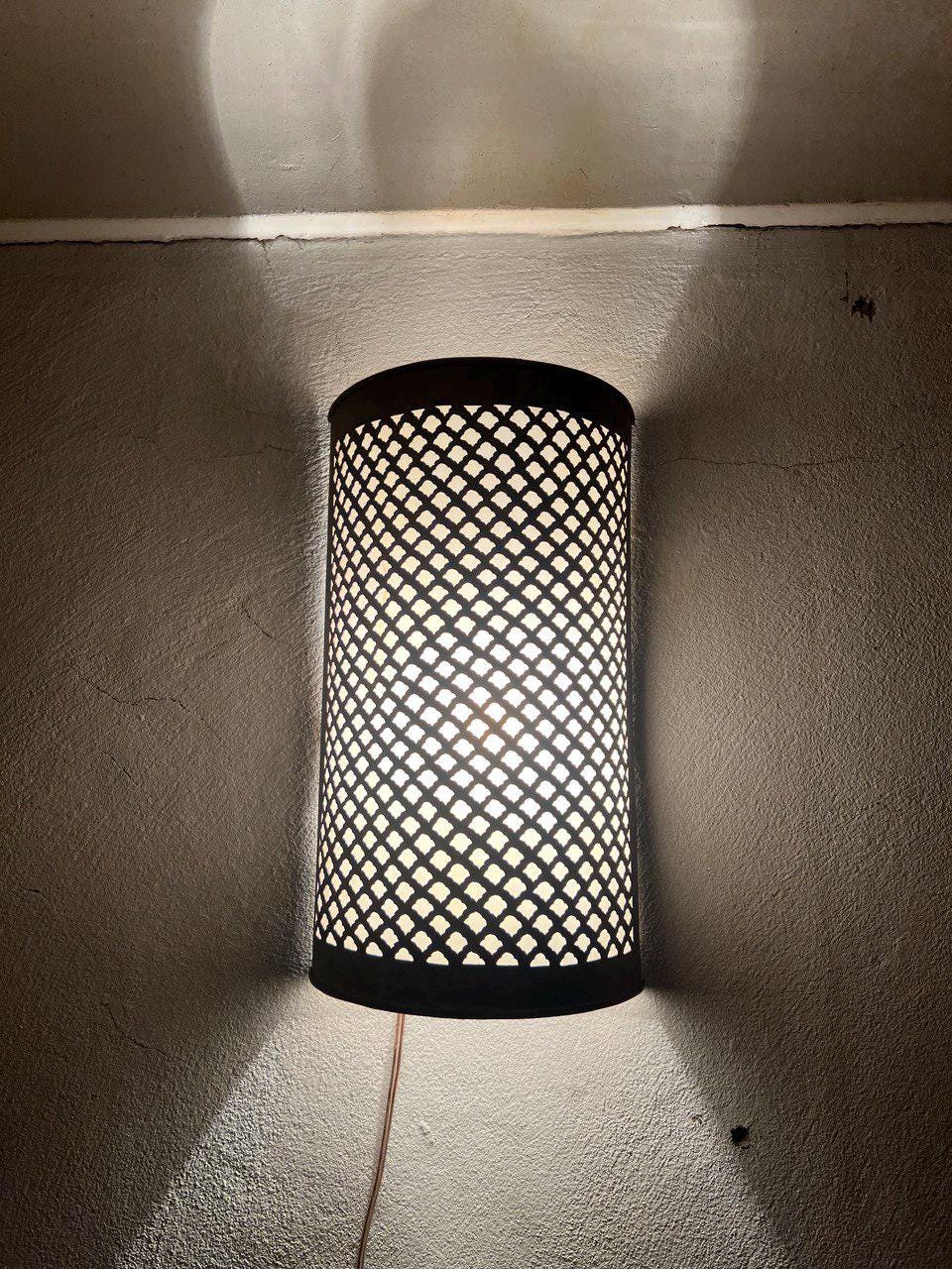 Handmade Moroccan Wall Sconce Brass | Boho Wall Lamp Lighting Fixture | Rustic Oriental Home Decor | Vintage Brass Light Fixture