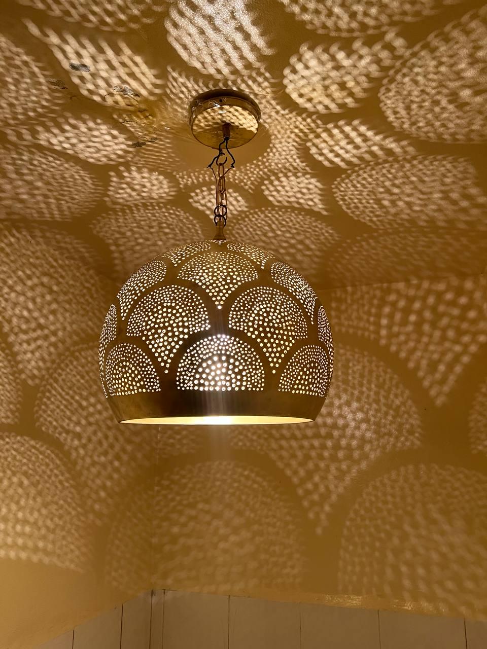 Moroccan Brass Pendant Light ,Handmade Moroccan Brass Pendant Light , Handmade Ceiling Lamp, New Home Decor