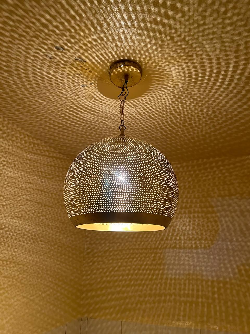 Moroccan Brass Pendant Light ,Handmade Moroccan Brass Pendant Light ,Light Fixtures, Pendant Lighting, Simple Moroccan Pendant Lamp