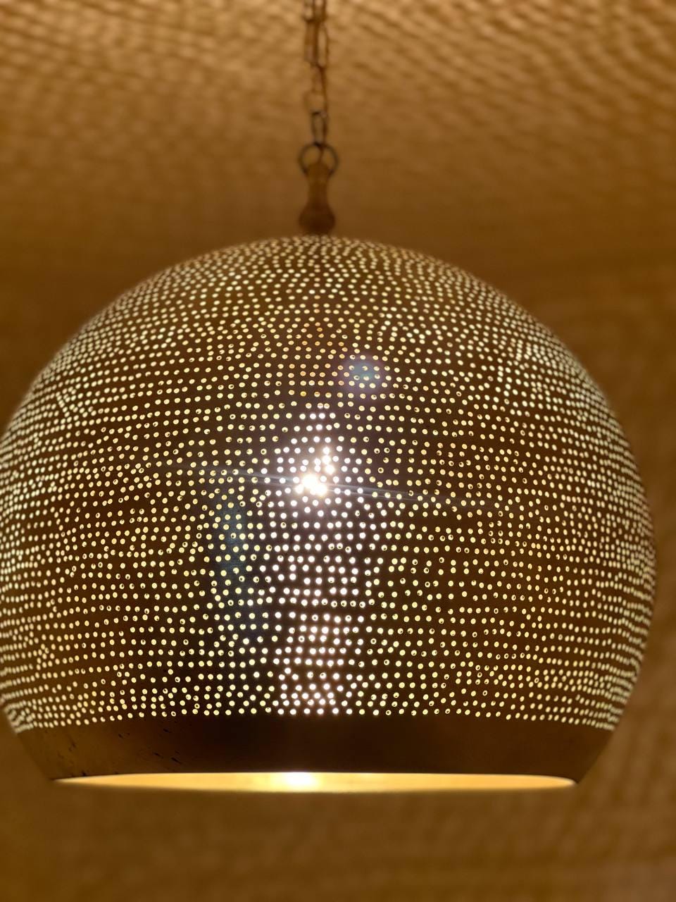 Moroccan Brass Pendant Light ,Handmade Moroccan Brass Pendant Light ,Light Fixtures, Pendant Lighting, Simple Moroccan Pendant Lamp