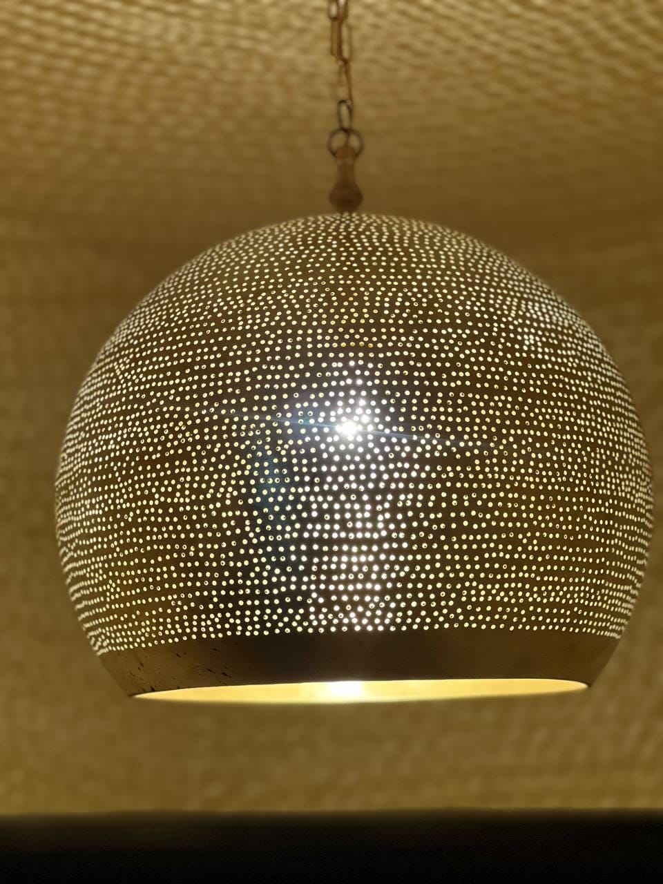 Moroccan Brass Pendant Light ,Handmade Moroccan Brass Pendant Light ,Light Fixtures, Pendant Lighting, Simple Moroccan Pendant Lamp