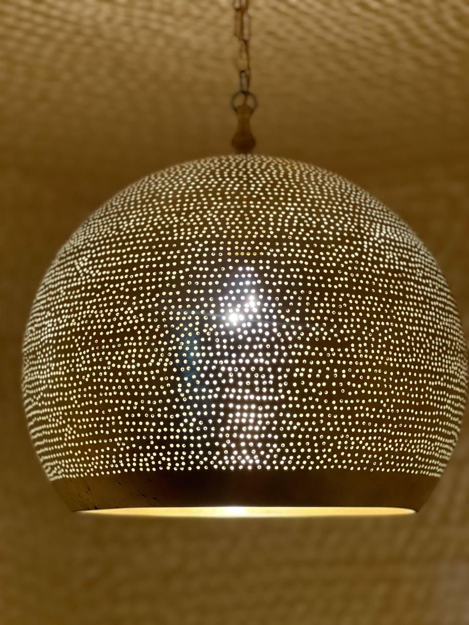 Moroccan Brass Pendant Light ,Handmade Moroccan Brass Pendant Light ,Light Fixtures, Pendant Lighting, Simple Moroccan Pendant Lamp