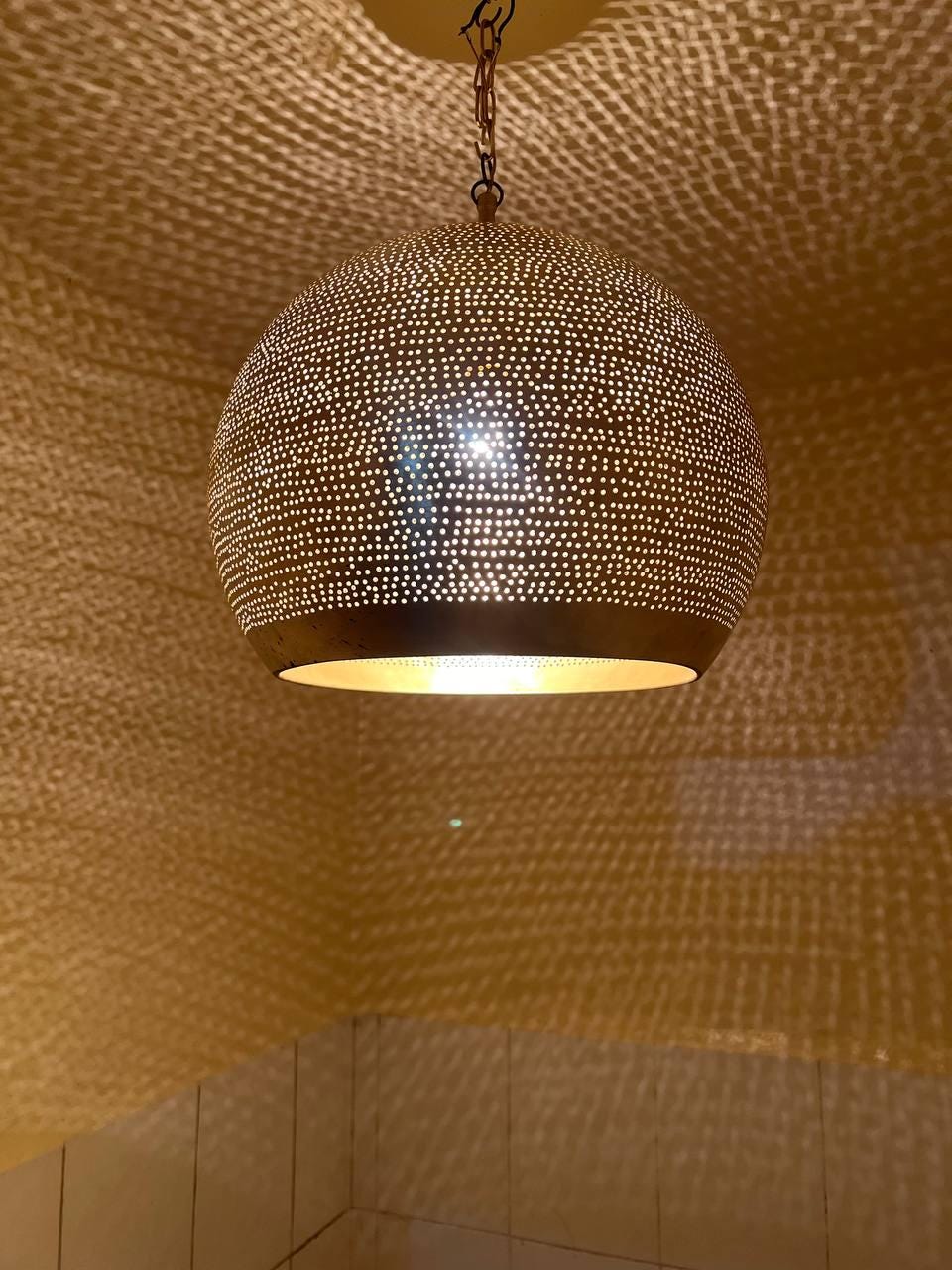 Moroccan Brass Pendant Light ,Handmade Moroccan Brass Pendant Light ,Light Fixtures, Pendant Lighting, Simple Moroccan Pendant Lamp
