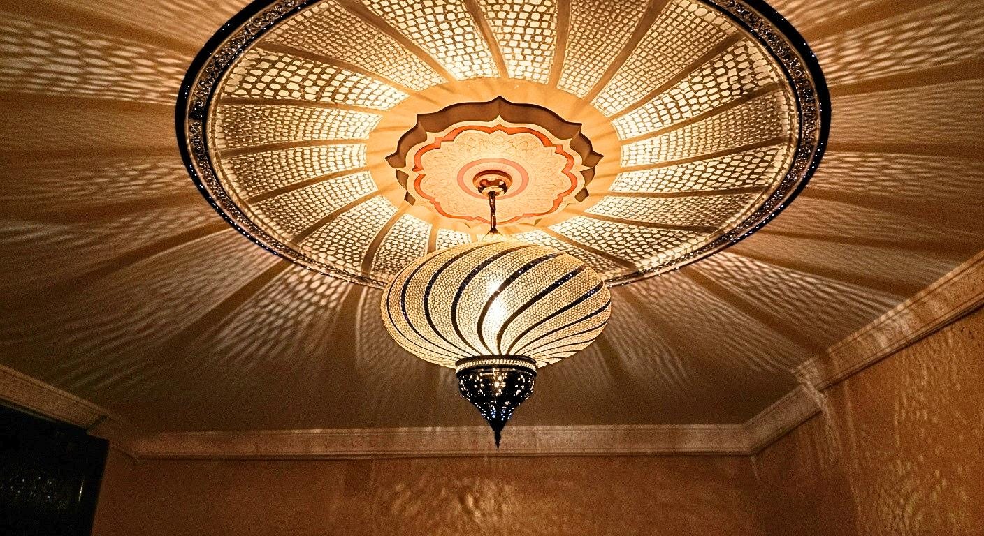 Moroccan Brass Pendant Light: Elegant Home Decor Lighting