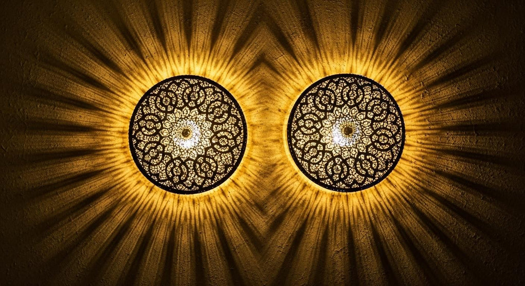 SET OF 2 Moroccan Brass Wall Sconce , Handmade brass Wall Light Shade, Moroccan Wall Lamps , Sconce light, Handmade Wall Lamp