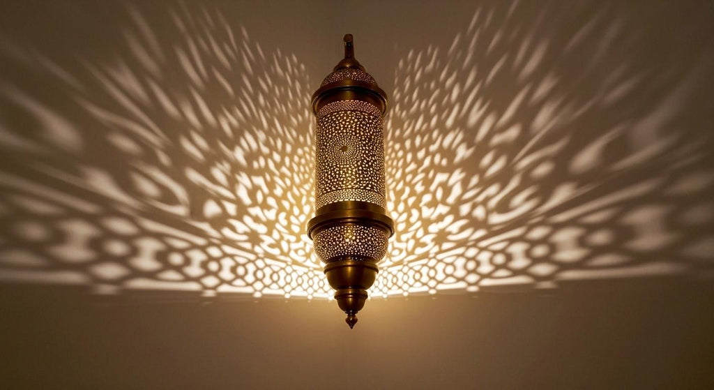 Handmade Moroccan Brass Wall Sconce | Boho Brass Wall Light Fixture | Rustic  Brass Lantern | Vintage Home Decor Lighting | Moroccan Wall