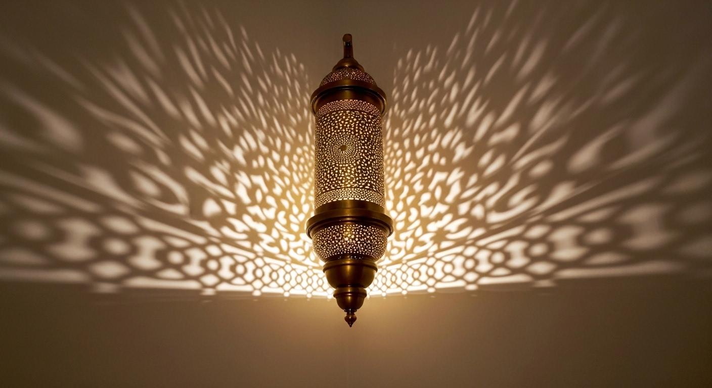 Handmade Moroccan Brass Wall Sconce | Boho Brass Wall Light Fixture | Rustic  Brass Lantern | Vintage Home Decor Lighting | Moroccan Wall