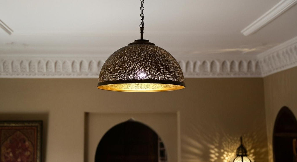 Moroccan Handmade Brass  Pendant Lamp , Ceiling light fixture, Moroccan Pendant light, Hanging Brass Lamp ,  Chandelier Lightiing