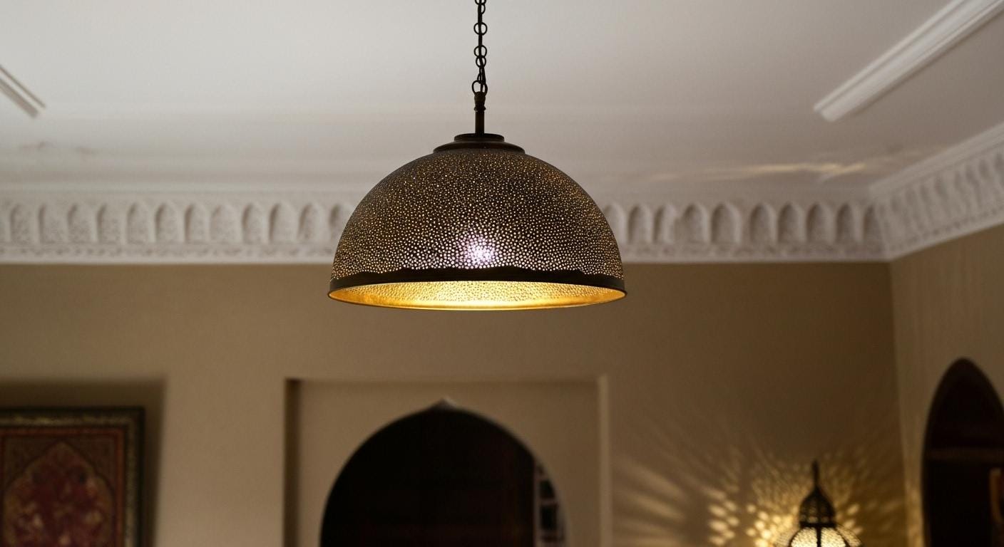 Moroccan Handmade Brass  Pendant Lamp , Ceiling light fixture, Moroccan Pendant light, Hanging Brass Lamp ,  Chandelier Lightiing