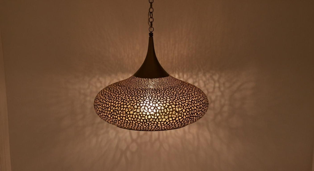 Handcrafted Moroccan brass pendant light , Handmade Hanging Lamp , Pendant Brass Light , Pendant Lighting ,Moroccan Light Fixtures