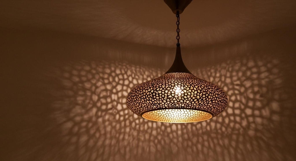 Handcrafted Moroccan brass pendant light , Handmade Hanging Lamp , Pendant Brass Light , Pendant Lighting ,Moroccan Light Fixtures