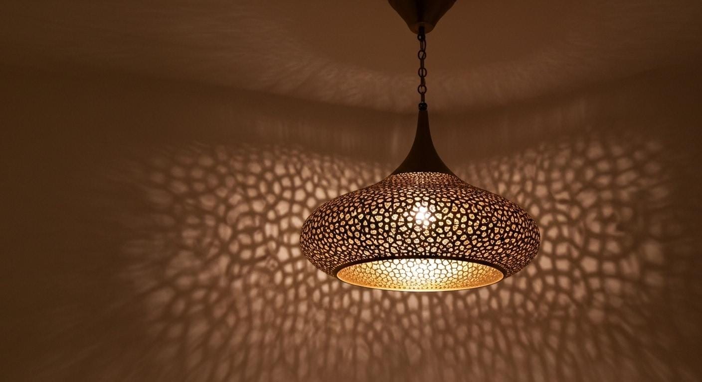 Handcrafted Moroccan brass pendant light , Handmade Hanging Lamp , Pendant Brass Light , Pendant Lighting ,Moroccan Light Fixtures