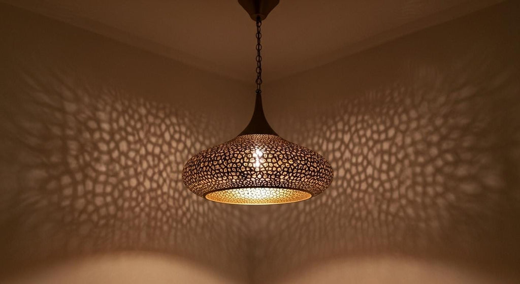 Handcrafted Moroccan brass pendant light , Handmade Hanging Lamp , Pendant Brass Light , Pendant Lighting ,Moroccan Light Fixtures