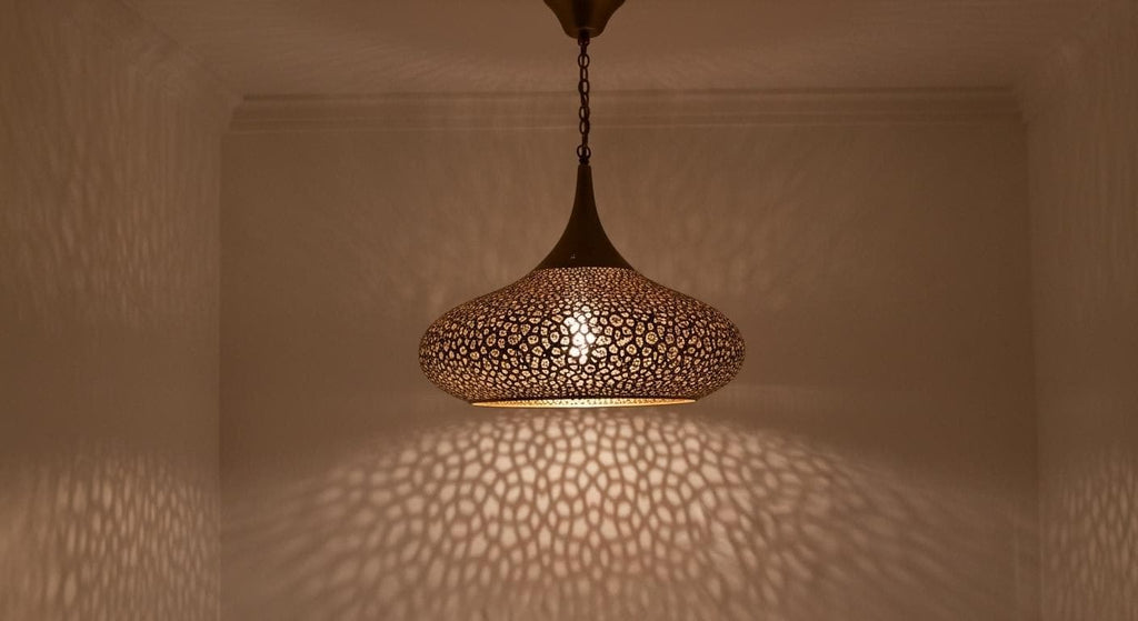 Handcrafted Moroccan brass pendant light , Handmade Hanging Lamp , Pendant Brass Light , Pendant Lighting ,Moroccan Light Fixtures