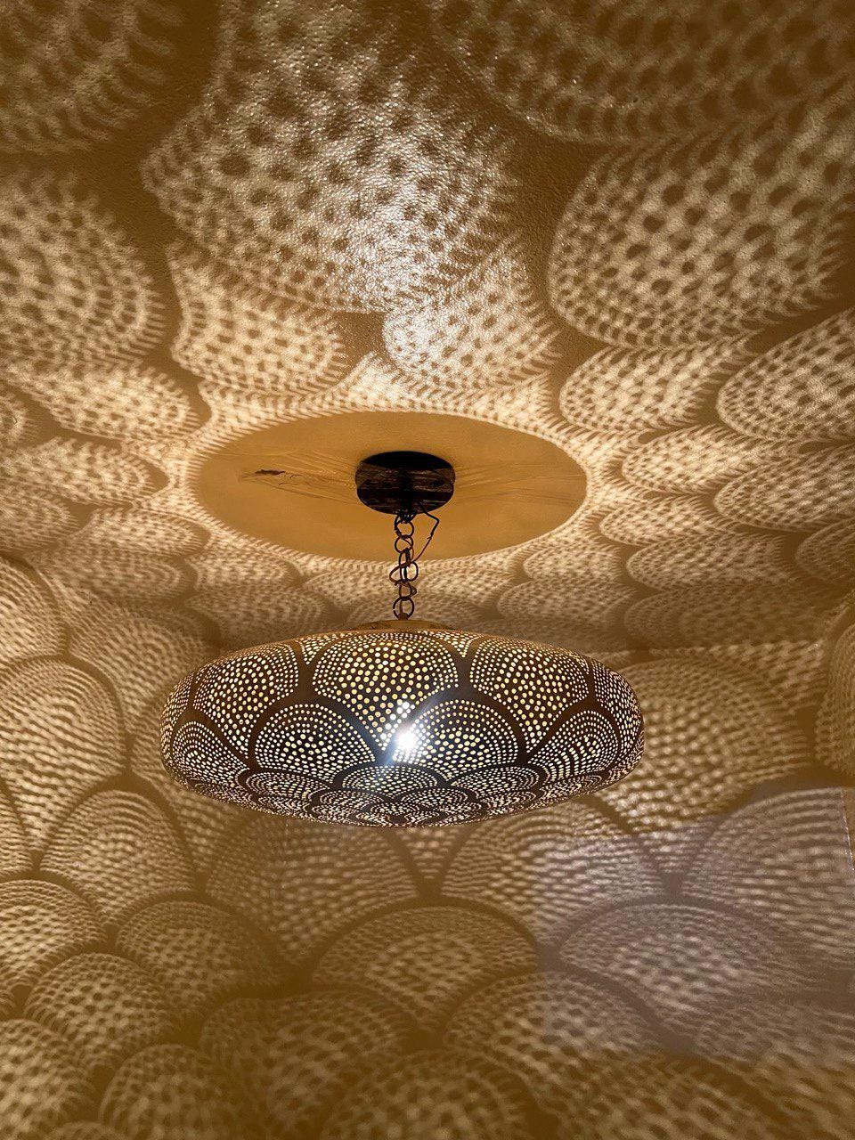 Moroccan pendant light, Brass lamp , Ceiling Light, Moroccan pendant fixtures , Hanging Lamp , Lampshades Lighting New Home Decor Lighting .