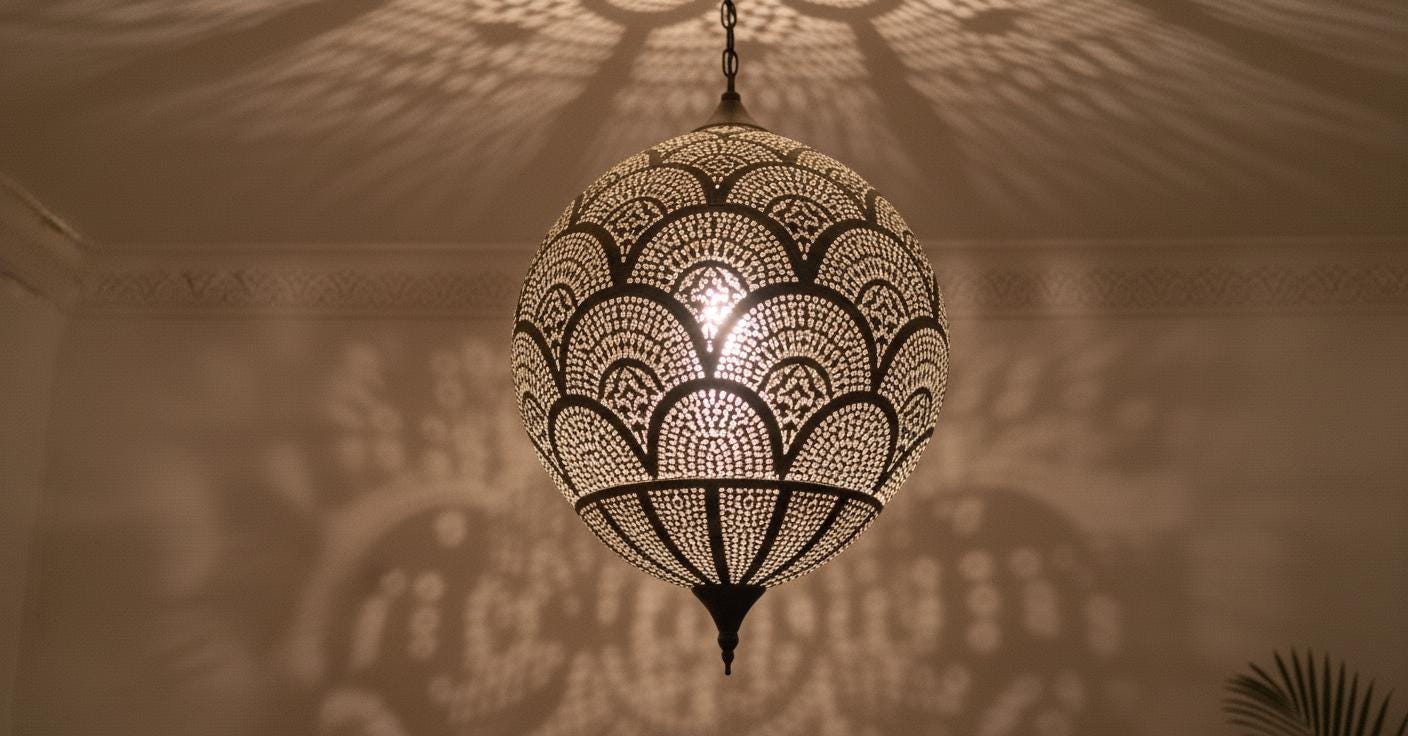 Handmade Brass Moroccan Pendant Lamp , Brass lamp , Pendant Light fixture , Chandelier Lighting , Amazing Moroccan Brass Pendant Light