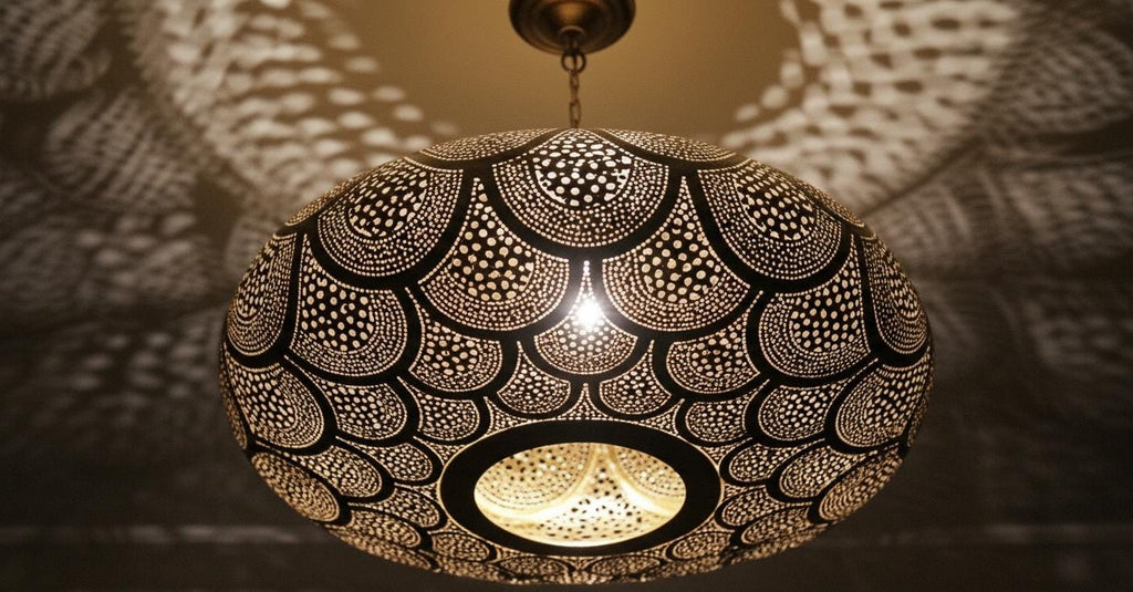 Moroccan Brass Pendant Light , Handmade Hanging Lamp , handmade chandelier,Moroccan Light Fixture , Pendant Lighting ,Moroccan Light