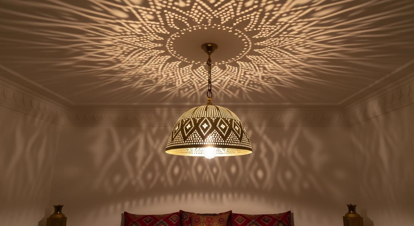 Handmade Moroccan Brass  Pendant Lamp ,Ceiling Light Fixture , Hanging Lamp , Lampshades Lighting New Home Decor Lighting .