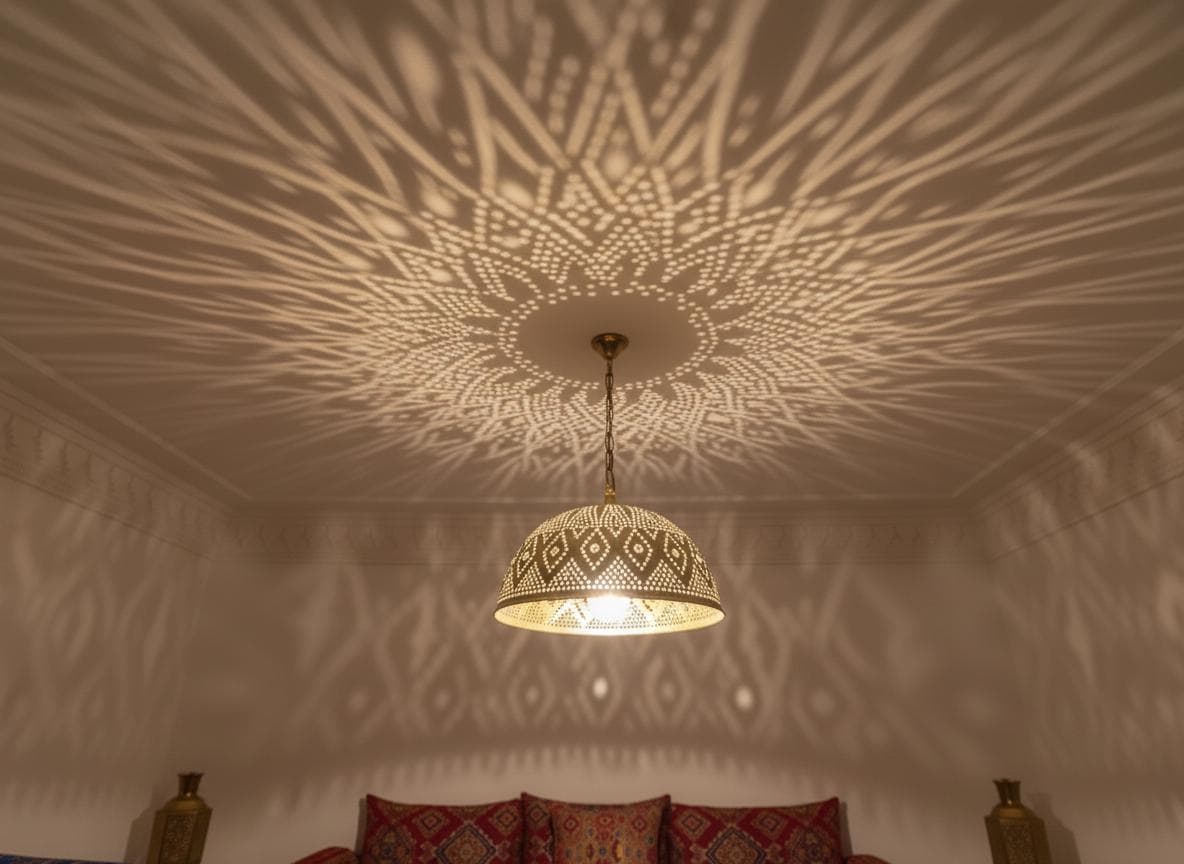 Handmade Moroccan Brass  Pendant Lamp ,Ceiling Light Fixture , Hanging Lamp , Lampshades Lighting New Home Decor Lighting .