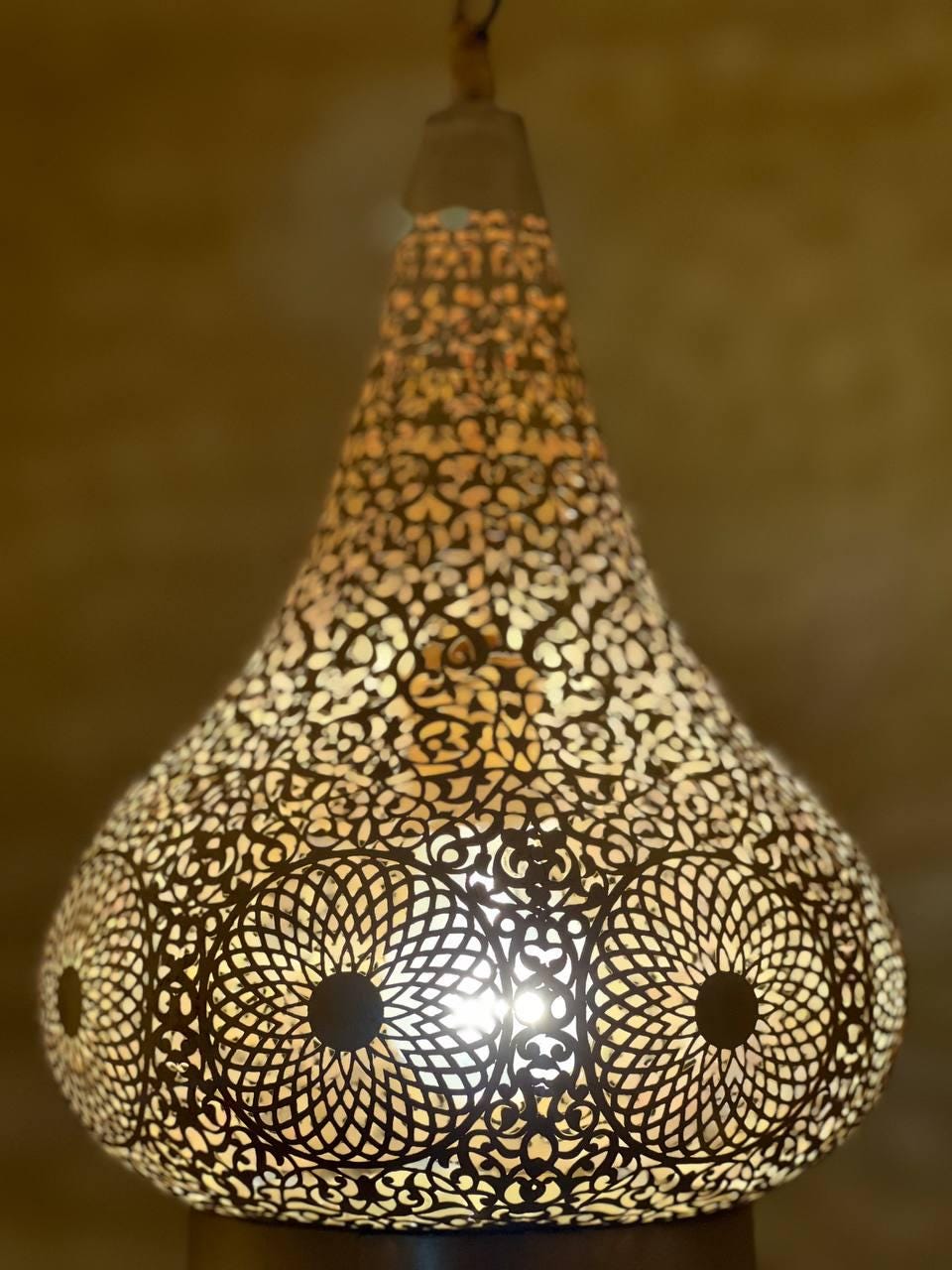 Moroccan Brass Pendant Light: Handmade Ceiling Lamp, New Home Decor