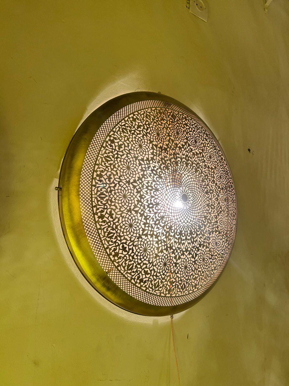 Brass Sconce Light Brass Moroccan Wall Light in Brass, Wall lights, Wall Sconces, Traditional Lighting Wall Lights in Home Decor.