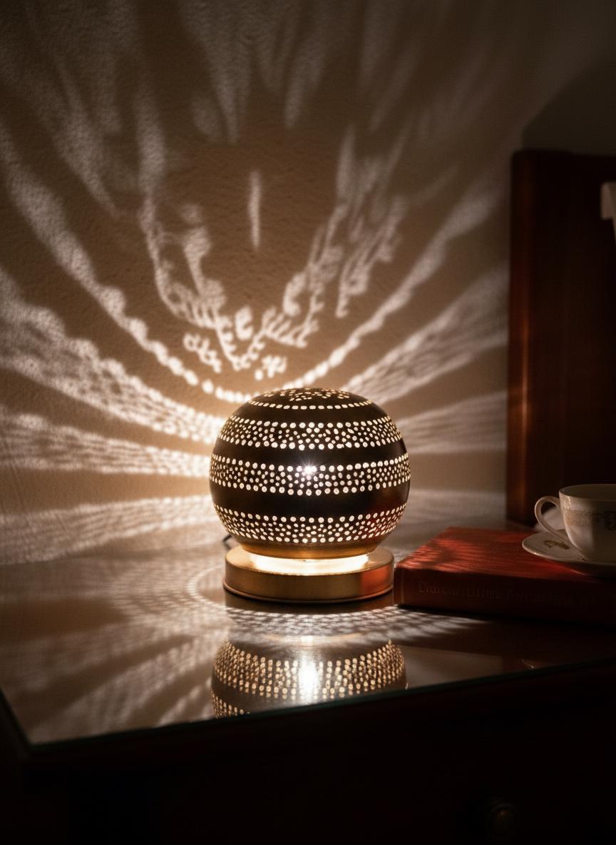 Handmade Moroccan Brass Table Lamp , Brass Desk Lamp, Floor lamp night light brass , handmade brass lamp,Lantern shade, handmade table lamp