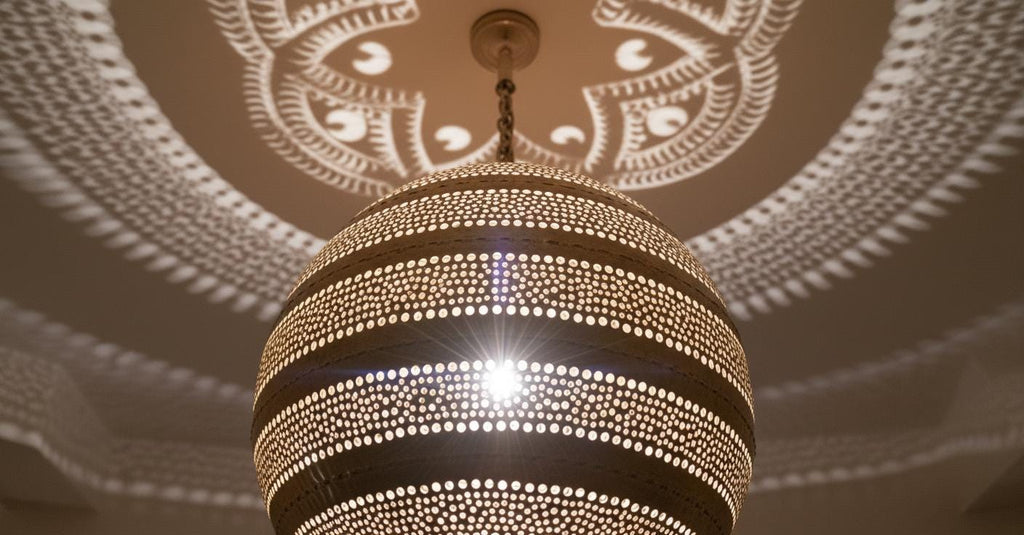 Moroccan Brass pendant fixtures , Moroccan pendant light , Ceiling Light Fixtures ,Lampshades Lighting New Home Boho Decor Lighting