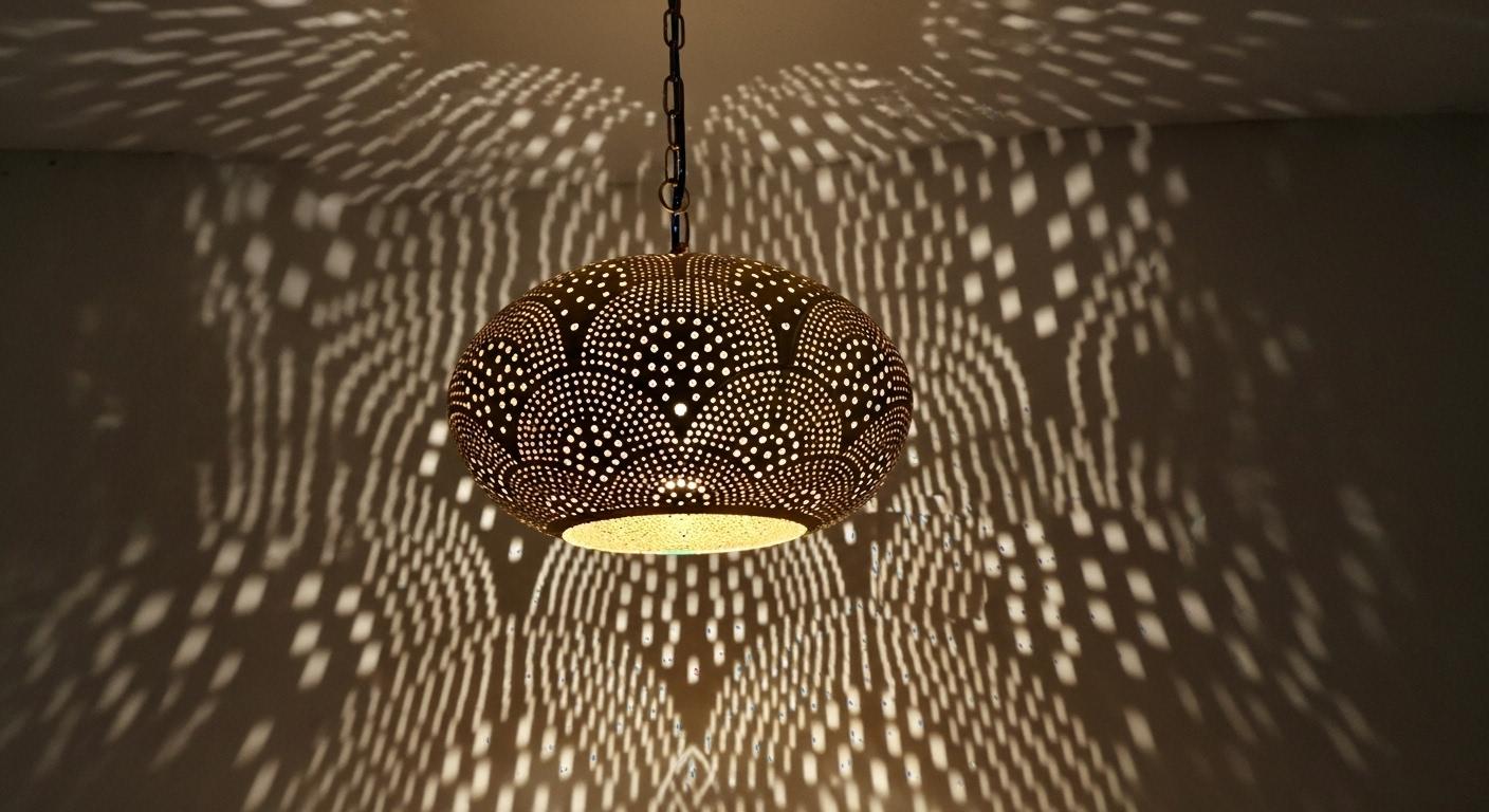 Moroccan brass pendant light , Handmade Hanging Lamp , Pendant Brass Light , Pendant Lighting ,Moroccan Light Fixtures