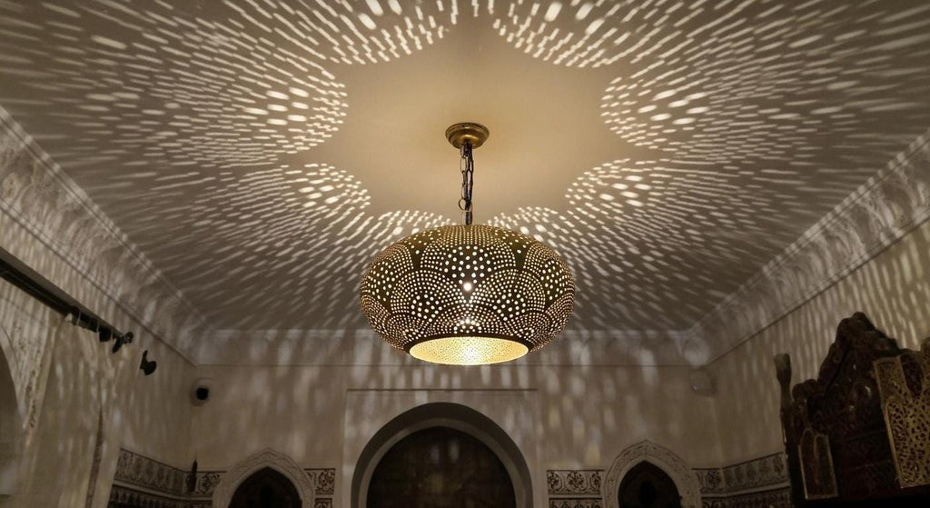 Moroccan brass pendant light , Handmade Hanging Lamp , Pendant Brass Light , Pendant Lighting ,Moroccan Light Fixtures