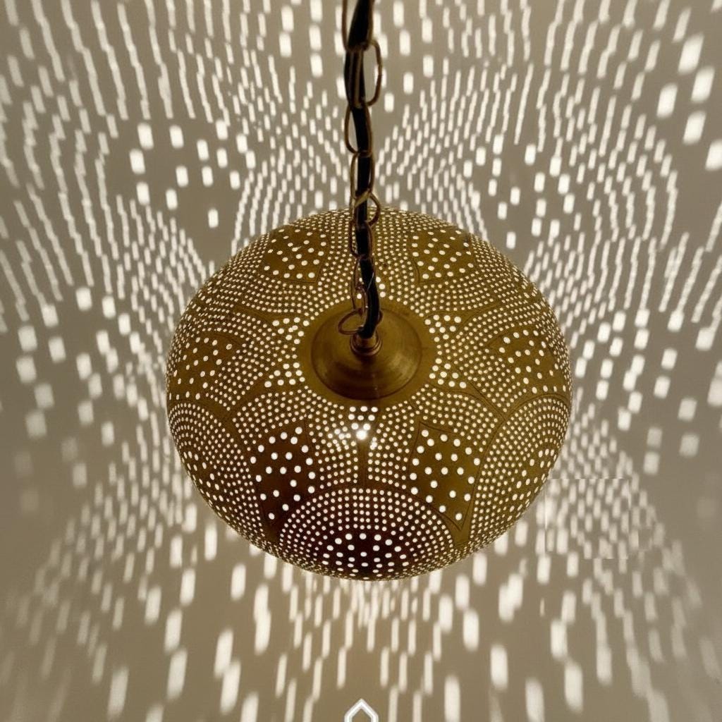 Moroccan brass pendant light , Handmade Hanging Lamp , Pendant Brass Light , Pendant Lighting ,Moroccan Light Fixtures