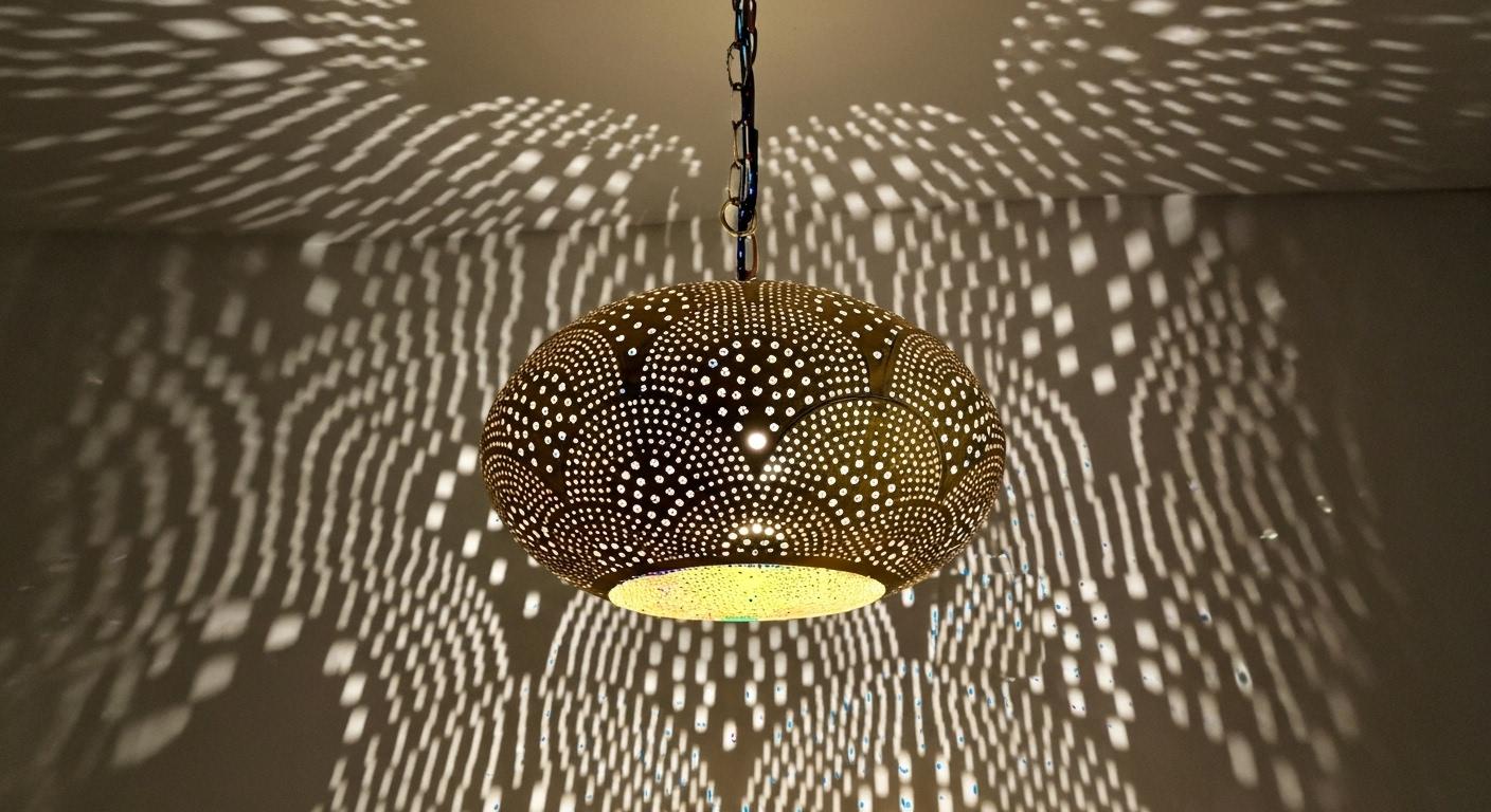 Moroccan brass pendant light , Handmade Hanging Lamp , Pendant Brass Light , Pendant Lighting ,Moroccan Light Fixtures