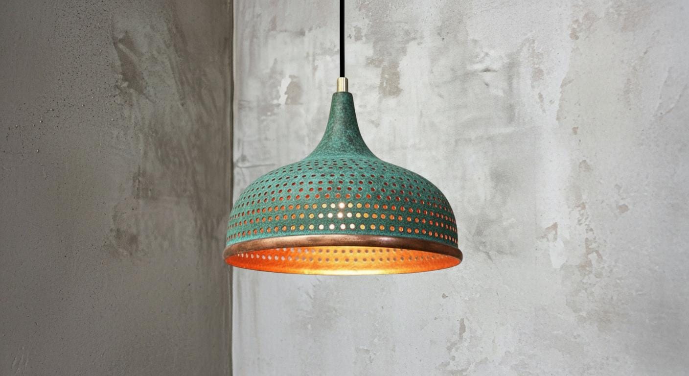 Vintage Copper Rustic Chandelier,Ceiling Copper Dome Pendant Lamp,Copper Hanging Light ,Dome Lampshades,Farmhouse light,Kitchen Island Light
