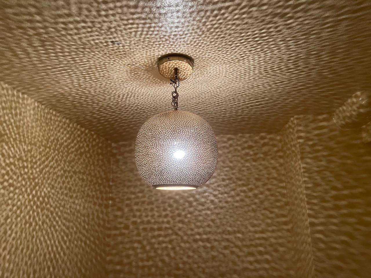 Handmade Moroccan Brass Pendant Light - Ceiling Light - Brass Pendant Light - Moroccan Decor - Lampshades Chandelier Lighting