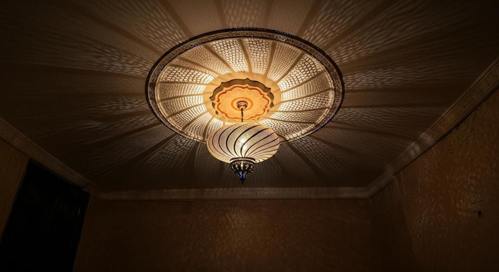 Moroccan Brass Pendant Light: Elegant Home Decor Lighting