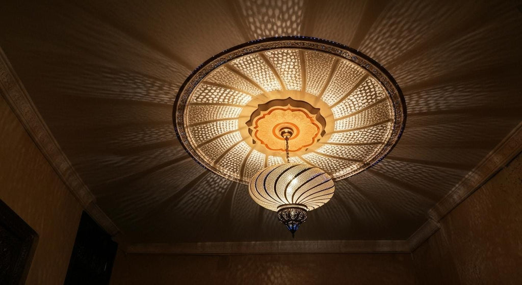 Moroccan Brass Pendant Light: Elegant Home Decor Lighting