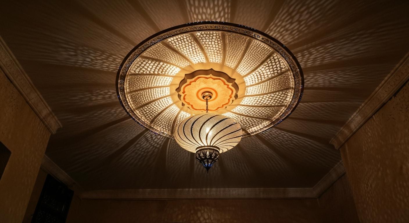 Moroccan Brass Pendant Light: Elegant Home Decor Lighting