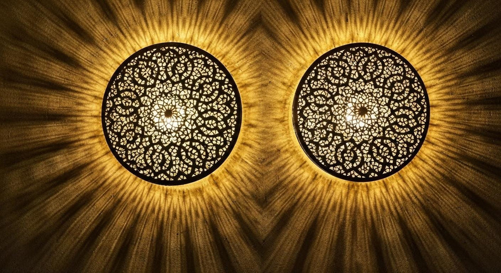 SET OF 2 Moroccan Brass Wall Sconce , Handmade brass Wall Light Shade, Moroccan Wall Lamps , Sconce light, Handmade Wall Lamp