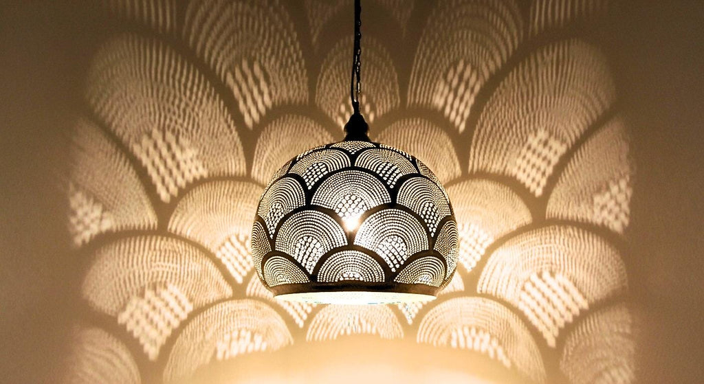 Handmade Moroccan Pendant Lamp | Brass Ceiling Light Fixture | Boho Shadow Chandelier | Moroccan Light Fixtures  |Moroccan Pendant Lighting