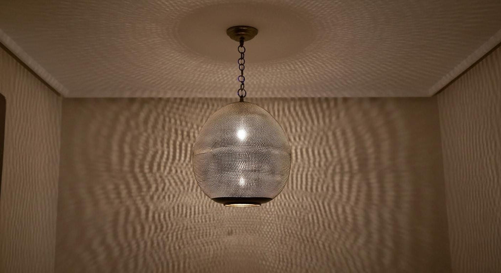 Handmade Moroccan Brass Ceiling Lamp , Moroccan Pendant Light ,Hanging Lamp , Brass Moroccan Lamp , Chandelier Lighting Moroccan Chandelier