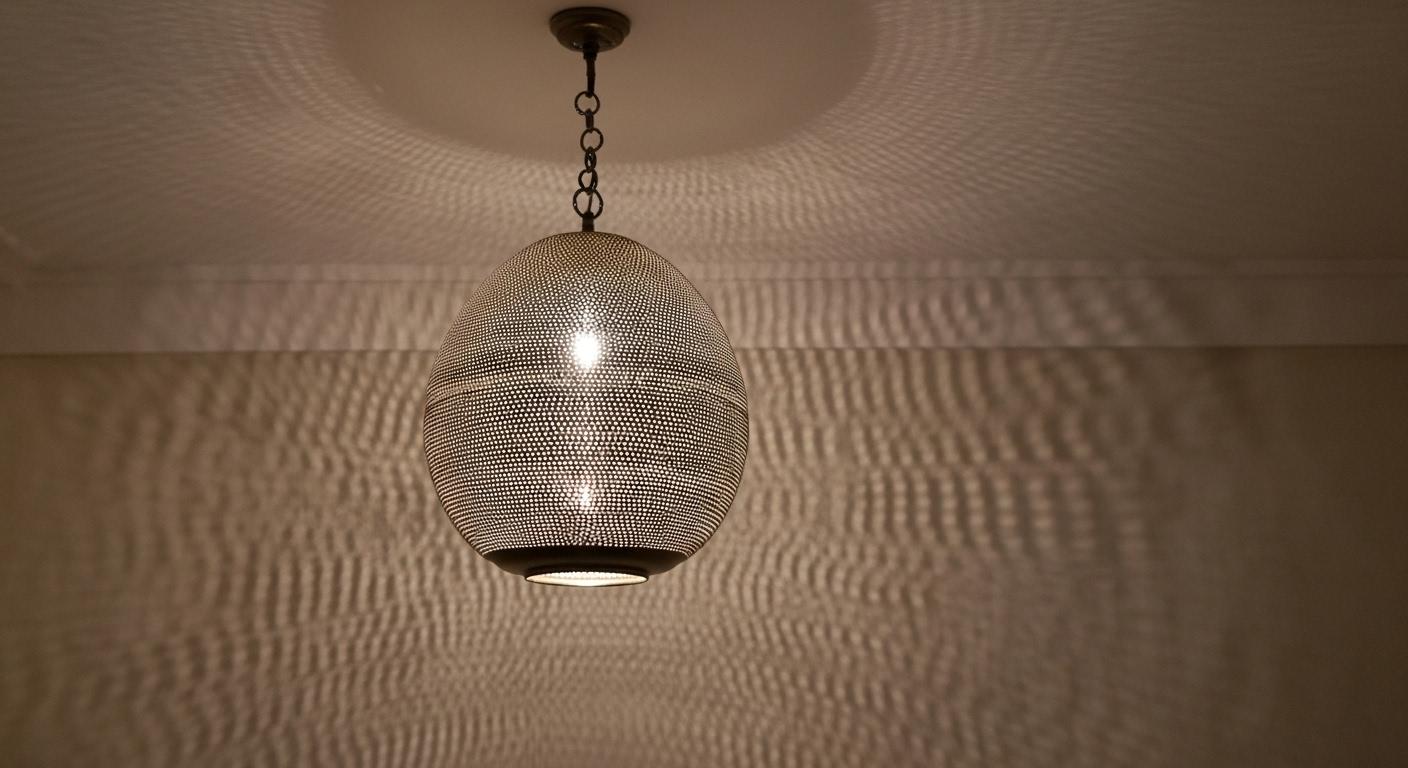 Handmade Moroccan Brass Ceiling Lamp , Moroccan Pendant Light ,Hanging Lamp , Brass Moroccan Lamp , Chandelier Lighting Moroccan Chandelier